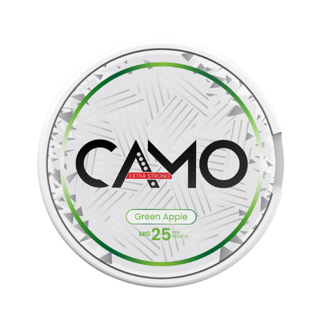 camo green apple - 25mg nicotine pouches