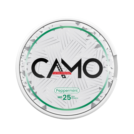 camo peppermint - 25mg nicotine pouches