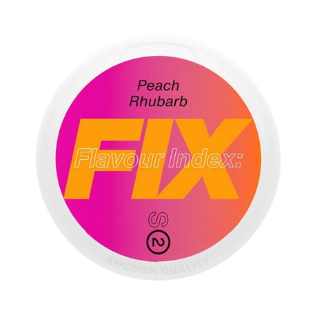 fix peach rhubarb - 5.6mg nicotine pouches