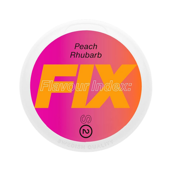 fix peach rhubarb - 5.6mg nicotine pouches