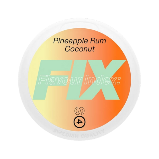 fix pineapple rum coconut - 9.8mg nicotine pouches