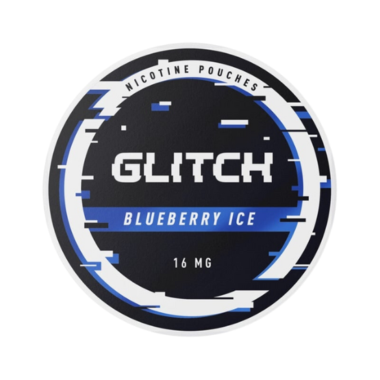 glitch blueberry ice - 16mg nicotine pouches