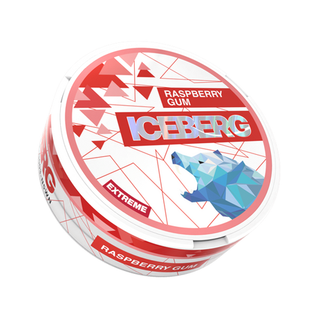 iceberg raspberry gum - 50mg nicotine pouches