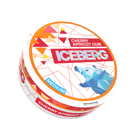 iceberg light cherry apricot gum - 20mg nicotine pouches