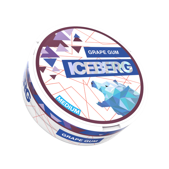 iceberg light grape gum - 20mg nicotine pouches