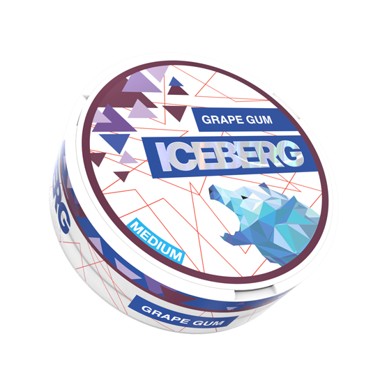 iceberg light grape gum - 20mg nicotine pouches