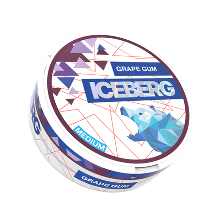 iceberg light grape gum - 20mg nicotine pouches