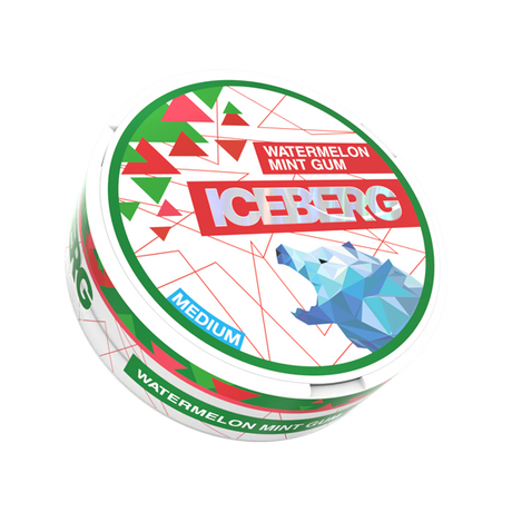 iceberg light watermelon mint gum - 20mg nicotine pouches