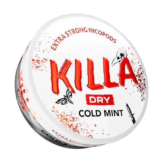 killa dry cold mint - 9.9 mg nicotine pouches