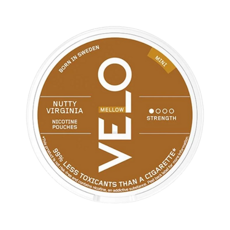 velo nutty virginia mini - 6 mg nicotine pouches