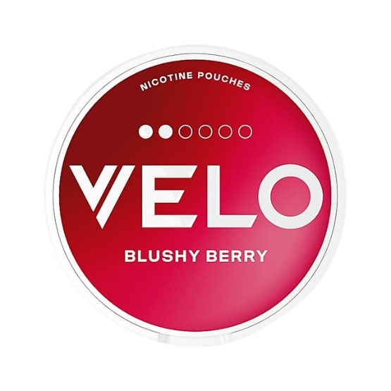 velo blushy berry nicotine pouches