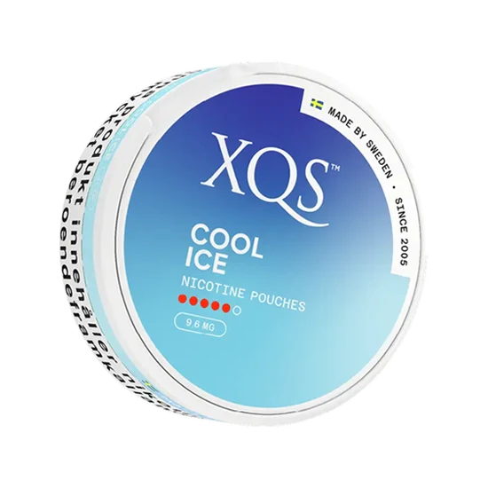 xqs cool ice - 9.6mg (xstrong) nicotine pouches